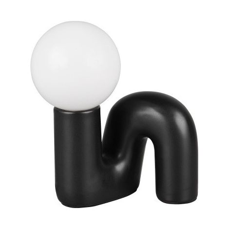 Lampe design, Lampe design en céramique pop Quinn Noir en Céramique, BOITE A DESIGN