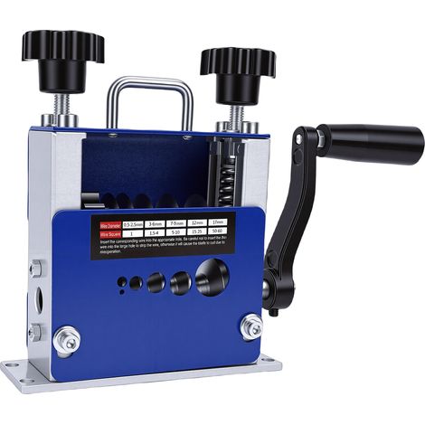 Machine à dénuder les fils électriques, à manivelle ou à perceuse, pour câbles de 3,5 mm, 7 mm, 9 mm, 12 mm et 17 mm (1/5)