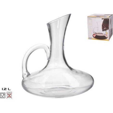 decantador cristal con asa mod. cambil 1,2 lts. apto para hosteleria
