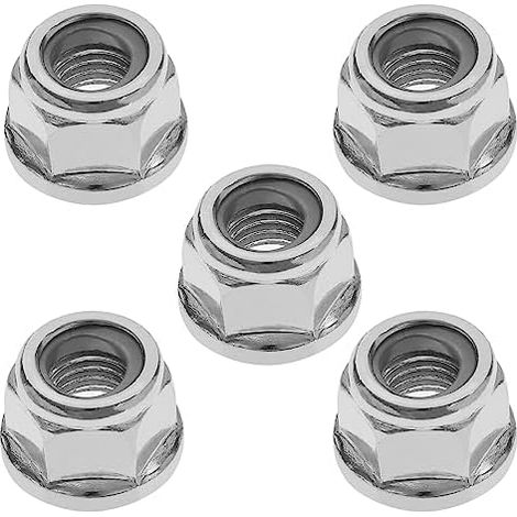 Lot de 5pcs Écrous de Boulon Lame de Brosse à Filetage à Gauche M12x1.5 Compatible avec Stihl FS300 FS350 FS400 FS450 FS480 Accessoires d'outils Électriques d'extérieur (1/5)