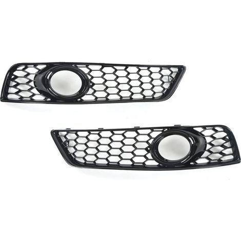 Caches de calandre antibrouillard avant noir brillant – Remplacement gauche droite pour A3 8P 2009-2013 – Plastique ABS durable - 8P0807682D