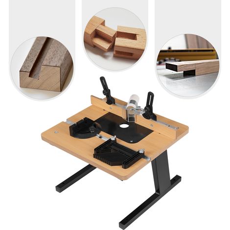 Table de toupie rectangulaire pour le travail du bois, à usage domestique et pour la sculpture personnelle, capacité de charge de 440 lbs (1/5)