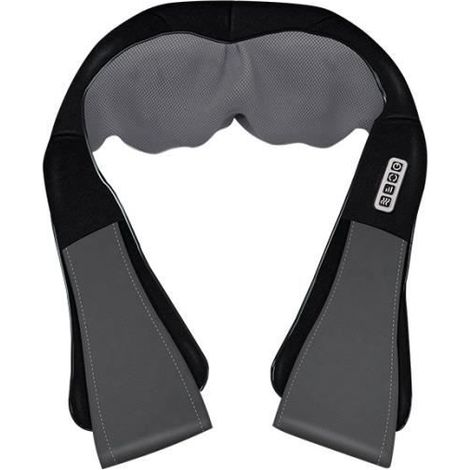 Appareil de massage,Masseur électrique Shiatsu pour le dos,les épaules,le cou et le corps,châle - Black-UE Plug