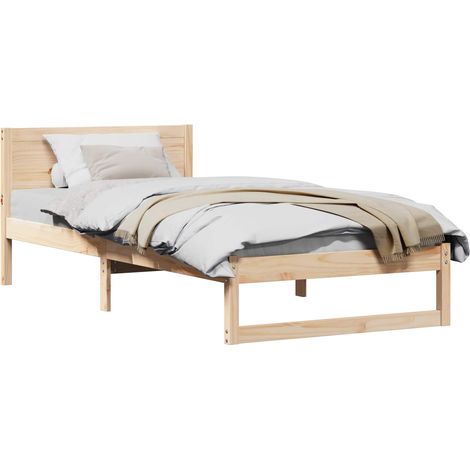 Maison Exclusive - Estructura de cama Natural 80 x 200 cm Madera