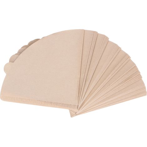 Kaffeefilter aus Naturpapier, 100 Stück für amerikanische Kaffeemaschinen, V60, Kanne, Filterkaffee, wiederverwendbarer Kaffeefilter, V01 (1/5)