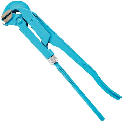 Bituxx® 1 Zoll Eckrohrzange Rohrzange Wasserpumpenzange Klempner Zange abgewinkelt 90° (1 ") (1/5)
