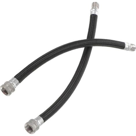 Tuyau d'extension pour pompe de gonflage, 2 connecteurs noirs - Flexible et pratique (1/5)