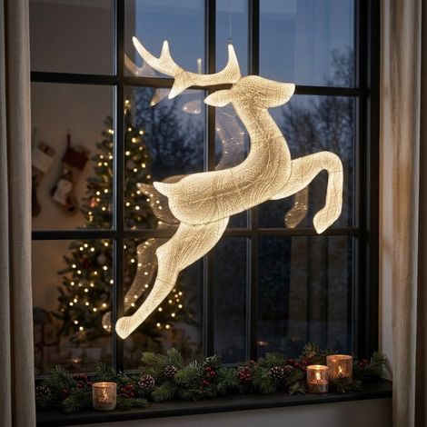 Aura Leaping Reindeer Hanging LED Light (1/2)