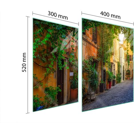 GLASSCHUTZPLATTE FÜR HERD 70x52 STREET (1/5)