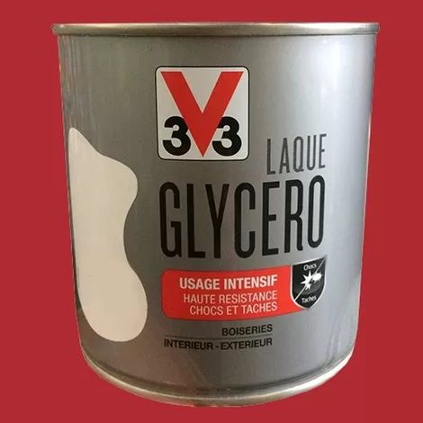 V33 Laque Glycéro Brillant Cerise exquise n°46 0,5 L (1/2)