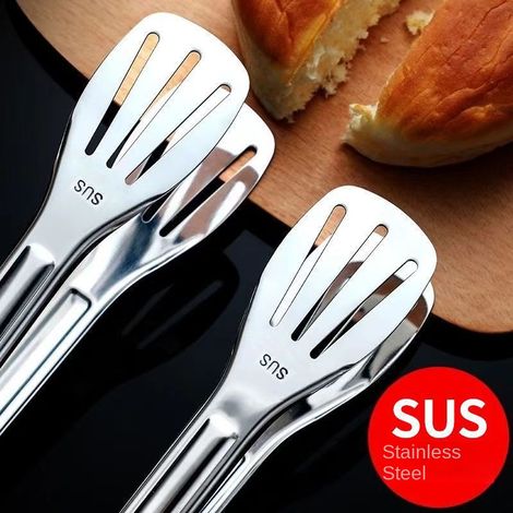 Pince Alimentaire - Acier Inoxydable 304 - 23 cm 30 cm 35 cm - Pour Barbecue Cuisson Boulangerie Glace - Lot de 1 (1/5)