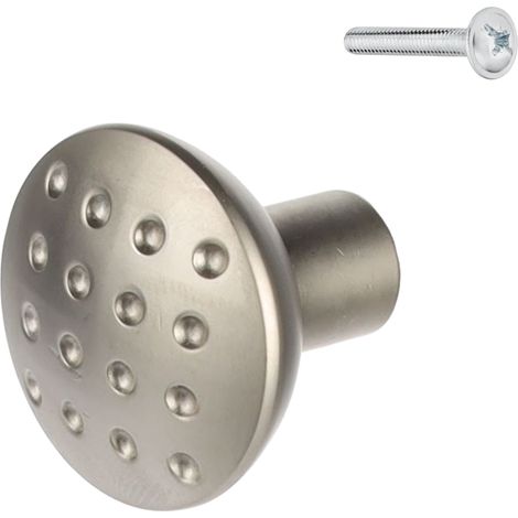Tirador redondo para muebles, níquel mate, Riex XK07 (1/5)