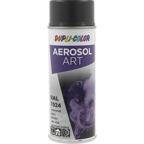 Dupli Color Aerosol Art Lackspray Graffiti Dose - wetterfest, lichtecht und UV-beständig - Graffiti-Spray 400ml, graphitgrau seidenmatt RAL 7024