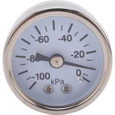 1/8-Zoll-Vakuummanometer, Edelstahlzifferblatt, flüssigkeitsgefüllt, pneumatische Komponente (1/5)