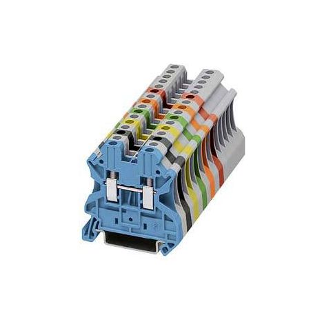 Siemens – Bloc de jonction 2.5 mm – 8WH10000AF08 – Raccord à vis noir – 1 pc(s) – Pour connexions électriques fiables (1/3)