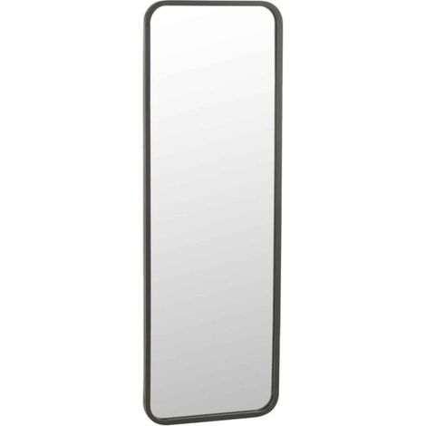 Miroir Mural Design "Hopoldo" 120cm Noir Mat (1/3)