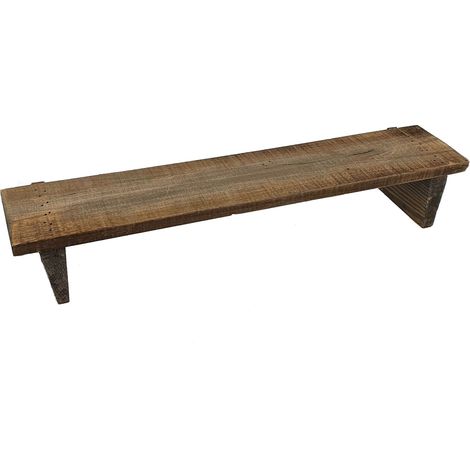 Wandregal 58 cm mit Beinen - aus altem Holz - Hängeregal Badregal Küchen Regal zum hängen oder Stellen