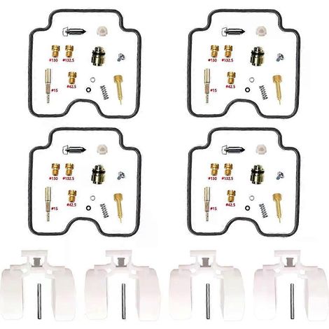 Kit de réparation de carburateur unique pour Yamaha Fazer FZS1000 (2001-2005) : pièces pour flotteur, papillon des gaz et membrane. C