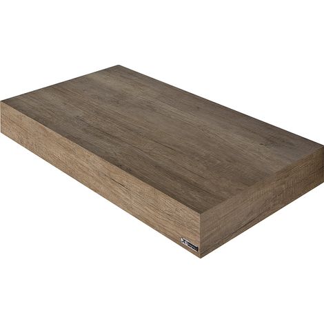 Mensola per lavabo bagno da appoggio 80x46 in legno profondità 46 cm KLARA con staffe