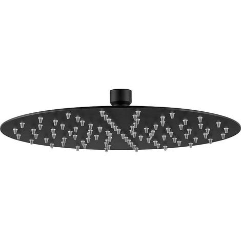 Pomme de douche Enzan Nero DN15 (1/2") x diam. 250mm noir mat Douche de tête: 250 mm