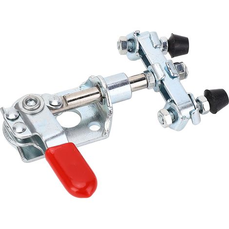 Attache à bascule pousser tirer gauche droite double tête acier inoxydable serrage rapide 40kg capacité maintien (1/5)