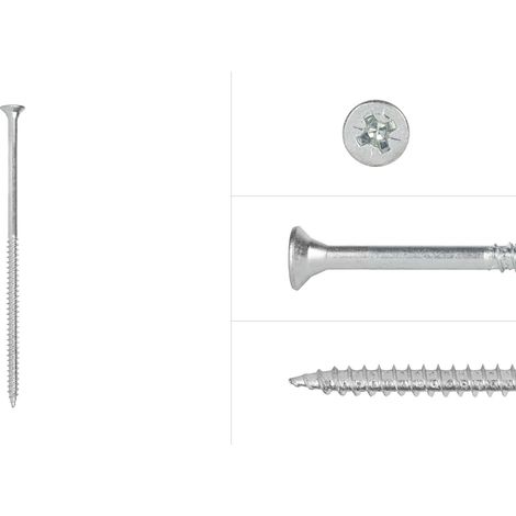 Vis pour panneaux d'aggloméré Galvanisé 6 x 150 mm Pozidrive