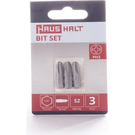 Bosch SCREWDRIVER BIT PH3X25MM métallique 3 pcs