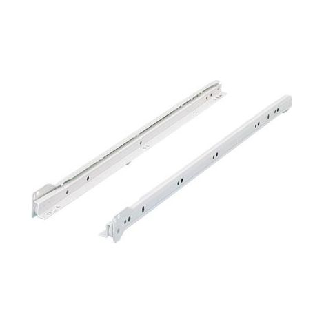 Par de guías de rodillos FR402 HETTICH - L.250 mm - Capacidad de carga 25 kg - Blanco - 106161101
