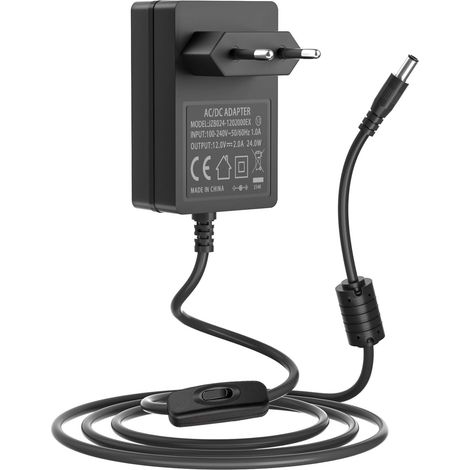 Adaptateur 12V, Alimentation 12V DC 1A 2A pour routeur sans Fil Netgear N300 N600 Linksys E2500 E3200 E4200 EA3500 EA4500 EA6500 CM302 WRT54GS Routeur WiFi Motorola Surfboard SB6190 SBG6400 (1/5)
