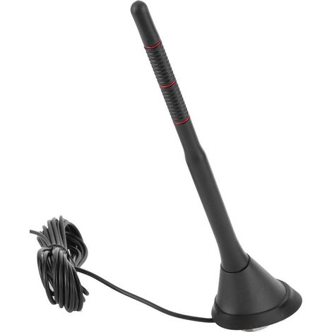 Antenne DAB+FM Numérique Universelle pour Voiture, Montage Toit, Amplifiée et Étanche 12V (1/5)