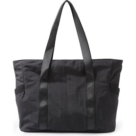 Sacs cabas pour femmes - Sacs pour femmes - Sacs cabas - Sacs de courses - Sacs week-end - Sacs de plage - Idéal pour les tapis de sport, le shopping, la salle de sport, le sport et les voyages - Noir (1/5)