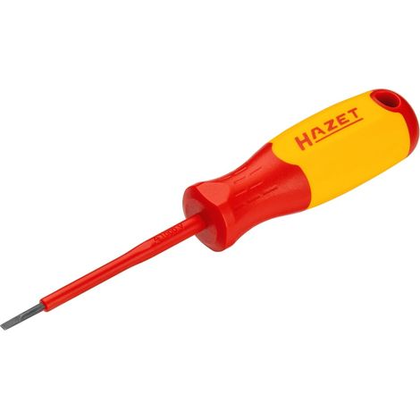 Hazet Elektriker-Schraubendreher, schutzisoliert, Schlitz Profil, SW 0,4 x 2,5 mm (1/5)