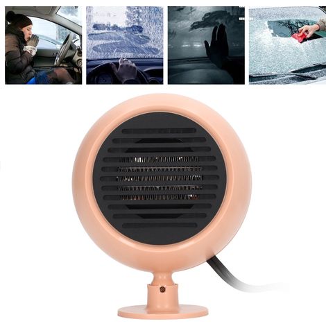 [Calentador portátil para coche] Multiajustable con rotación de 360°, descongelación y empañamiento del parabrisas, ABS rosa, 12 V (1/5)