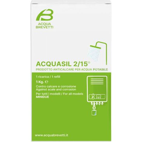 ACQUASIL 2/15 Per tutti i modelli MiniDUE -Scatola contenente n.1 ricarica da Kg. 1 PC104