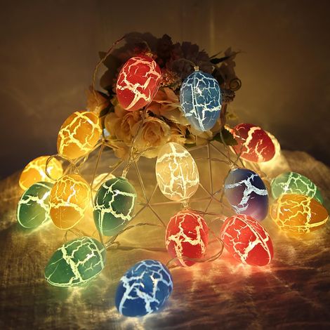 1 Guirlande lumineuse,Oeuf de Pâques,LED,2m,Décoration intérieure,Décoration extérieure (1/5)