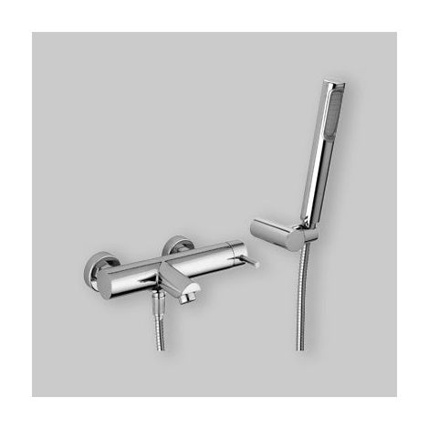 Mitigeur bain avec inverseur et set de douche Paffoni STICK SK023CR Chromé (1/4)