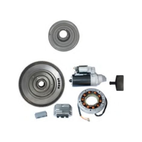 Kit avviamento elettrico con volano motore DIESEL RUGGERINI RF80 RF81 RF90 RF120