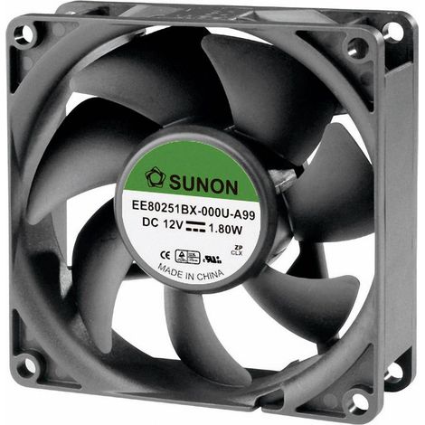 Sunon EE80251BX-000U-A99 Ventilateur axial 12 V/DC 76.45 m³/h (L x l x H) 80 x 80 x 25 mm (1/2)