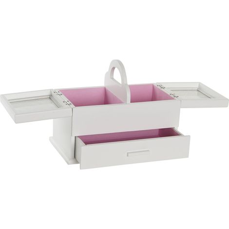 MDF Kristallschmuck Box 30x17x24 Hellrosa MDF Kristallmaterial Multikolorfarbe Familie Gesegnet und kleine Kisten Details Details Details (1/5)