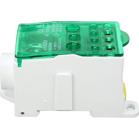 Grüne 690V 250A einpolige DIN-Schienen-Anschlussdose für Stromverteilertafel (1/5)