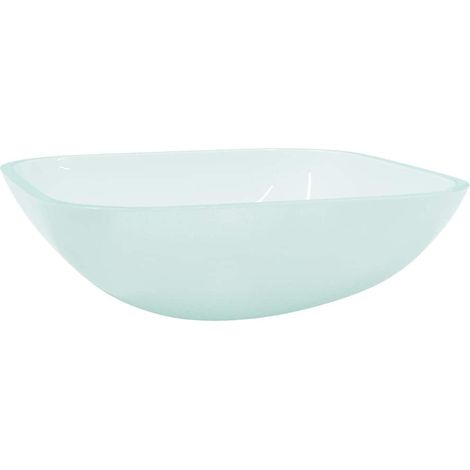 Waschbecken/Waschmuschel/Waschtisch Glas 42x42x14 cm Matt (1/5)