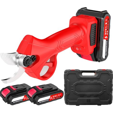 Tijeras de podar inalámbricas, motor sin escobillas, diseño ergonómico de seguridad, 2 baterías. (1/2)