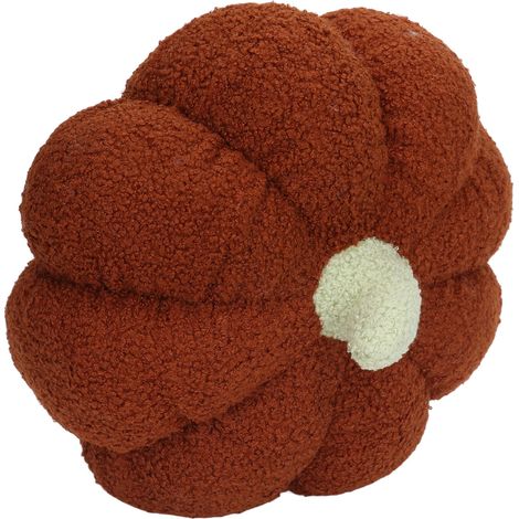Peluche Citrouille Douce et Moelleuse, Coussin Citrouille Mignon et Original pour Halloween, Noël et Décoration Intérieure Marron (1/5)