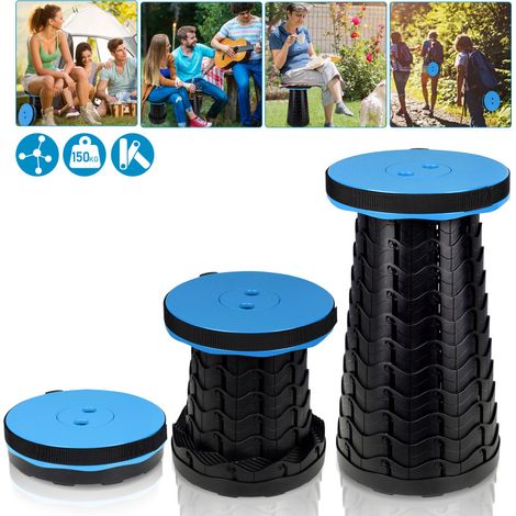 SWANEW Sedia pieghevole portatile. sedia da campeggio. sgabello per fiori. sgabello pieghevole. sedia da bistrot. blu (1/5)