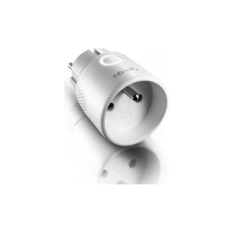 Somfy – Prise télécommandée On/Off IO – Compatible TaHoma et Connexoon – Indice de protection IP20 – Alimentation 220-240V AC – 8A max