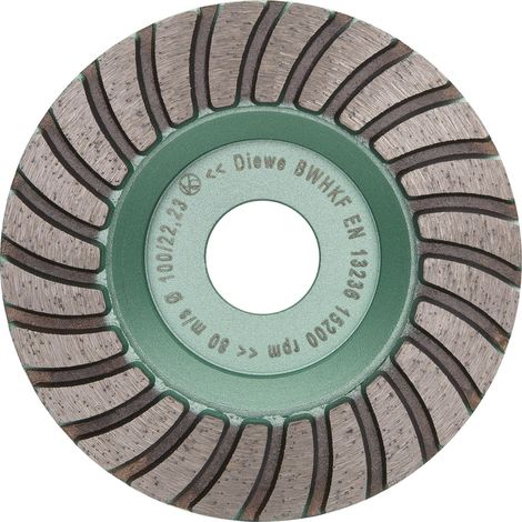 DIEWE Diamant-Trockenschleifteller Premium Line Turbo 100 x 18 x 22.23 mm (1/5)