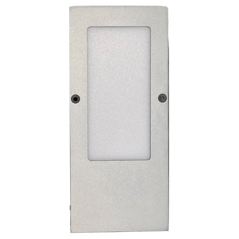 Spot led rectangulaire 12v sans interrupteur (complément pour kit) - Température de couleur : 2700 K - Décor : Alu brossé - Flux lumineux : 360 lm - SC HERRAJES (1/4)