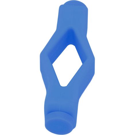 Cale de porte de lave-linge à chargement frontal en forme de bouche, aimant puissant, bleu (1/5)