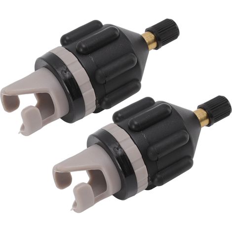 Stück Luftpumpen-Aufblasadapter, Paddleboard-Düsenadapter, Luftventilanschluss für Kajak, Sturmboot, Autopumpe, Schwarz (1/5)