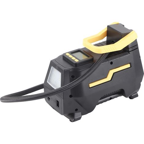 Pompe à air portable 12 V pour pneus de voiture, compresseur à double cylindre avec lampe LED, prise UE 110-240 V (1/5)
